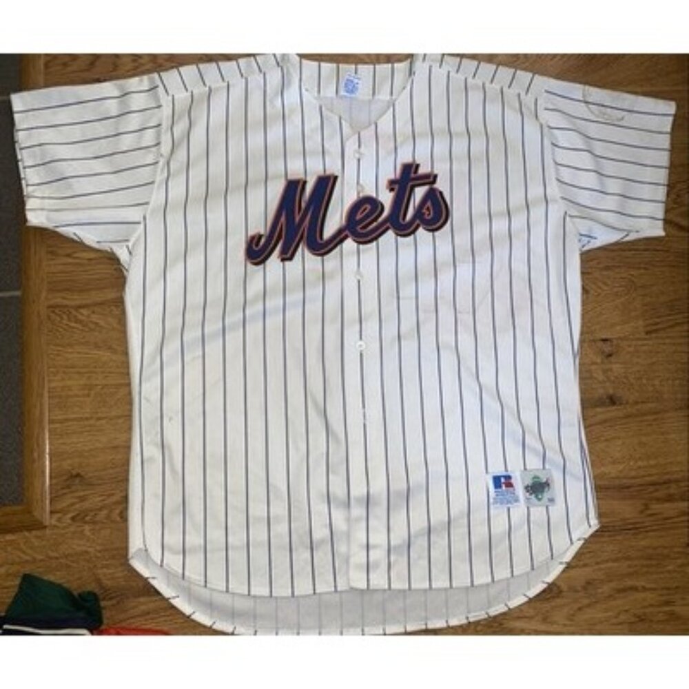 Vtg Russell Athletic Diamond Collection New York Mets Baseball Jersey Size 52